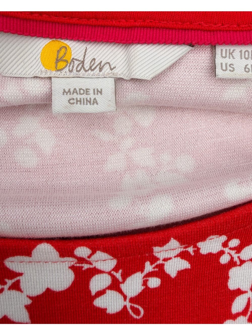 Boden Red Floral Maxi Dress - Picture 3 of 3